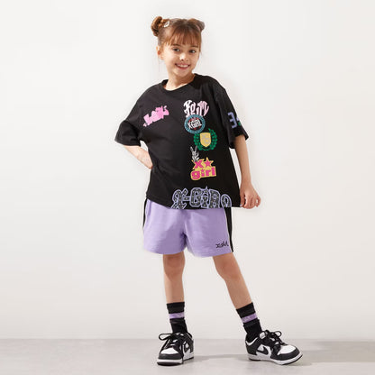 日本童裝 X-girl Stages 防UV 接觸冷感 印花短袖上衣 80-140cm 女童款 夏季 TOPS