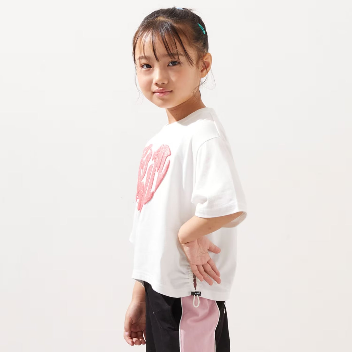 日本童裝 X-girl Stages 防UV 接觸冷感 泡沫印花上衣 90-140cm 女童款 夏季 TOPS
