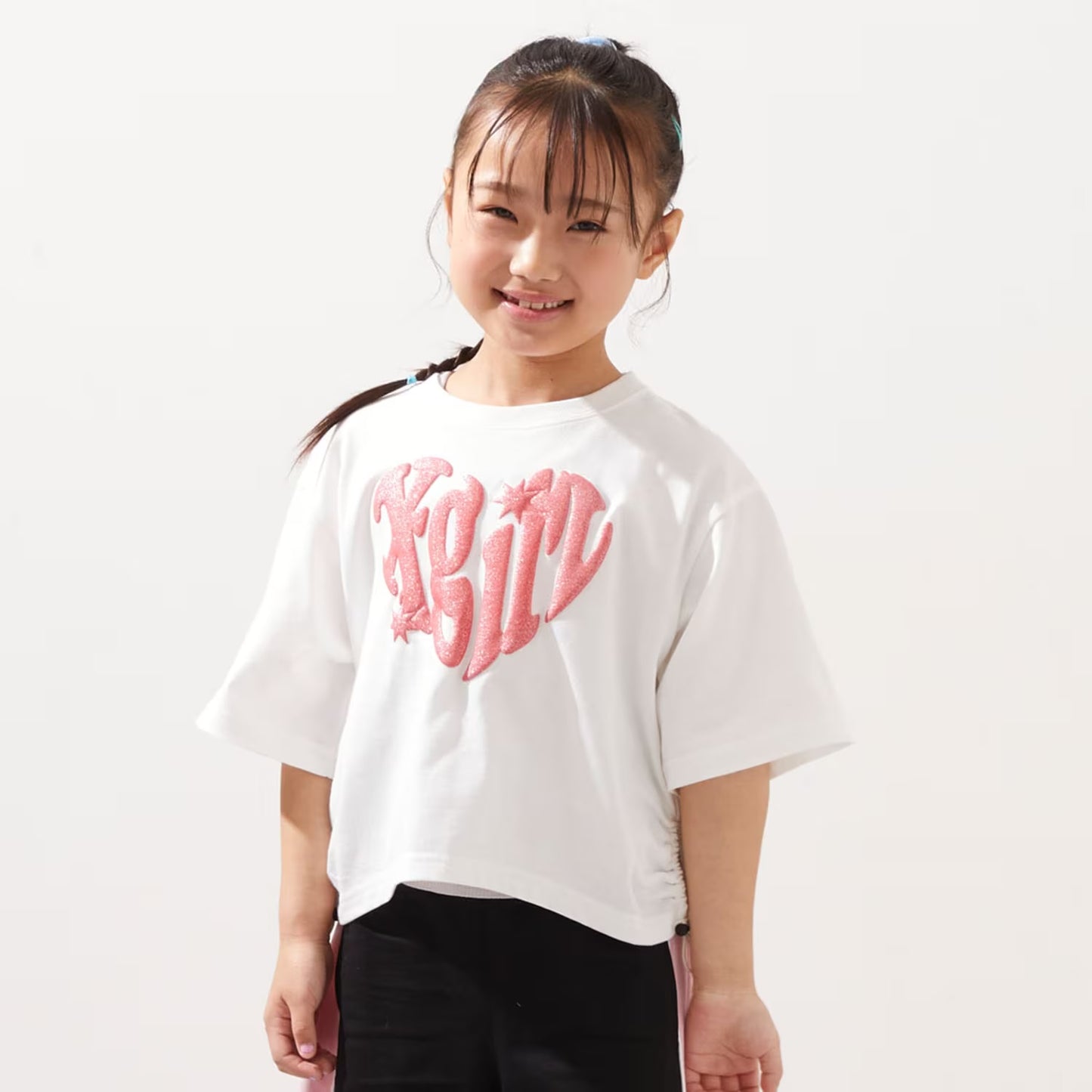 日本童裝 X-girl Stages 防UV 接觸冷感 泡沫印花上衣 90-140cm 女童款 夏季 TOPS