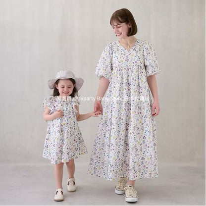 Japanese children's clothing pe#main dress 80-130cm girls summer dresses 