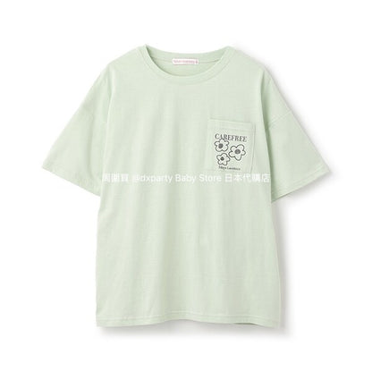 Lovetoxic Japanese children's clothing flower print top 140-160cm girls summer TOPS 