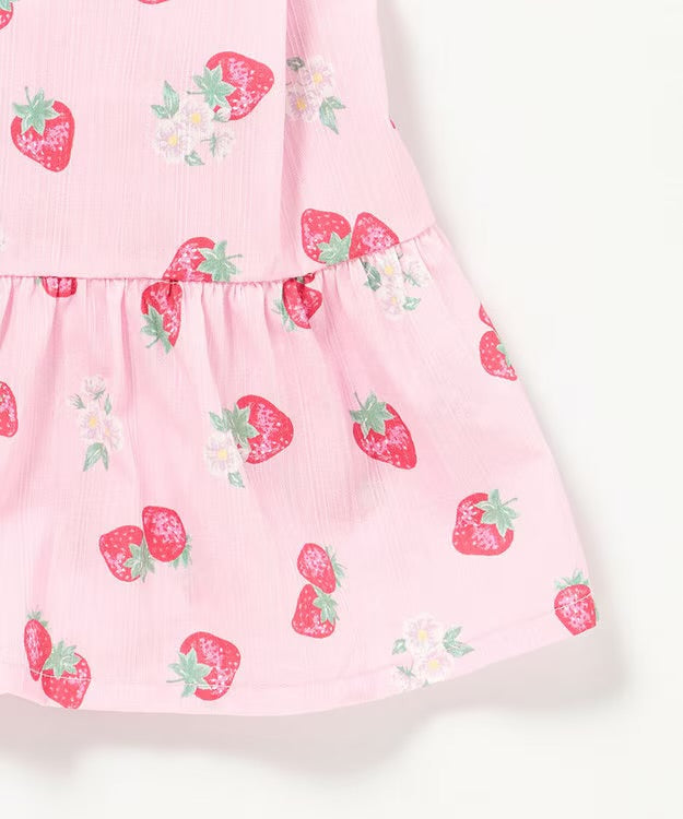 日本童裝 aF#a325 日本甚平 日本和服 90-130cm 女童款 夏季 TOPS PANTS 日本夏祭慶典特輯