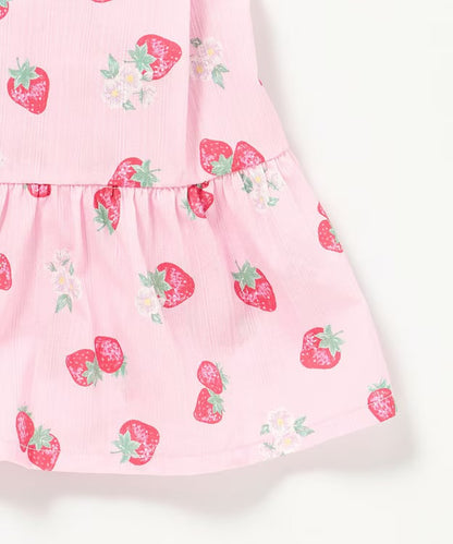 日本童裝 aF#a325 日本甚平 日本和服 90-130cm 女童款 夏季 TOPS PANTS 日本夏祭慶典特輯