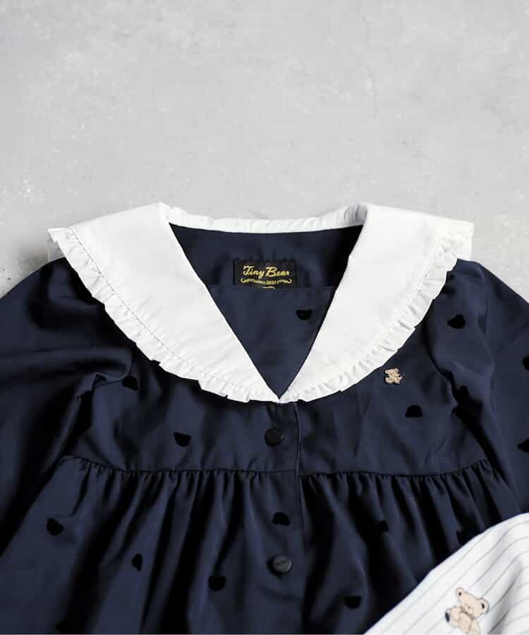 日本童裝 apres les cours x tiny bear 連第裙 90-120cm 女童款 冬季 DRESSES 面試/宴會/表演 兒童服飾