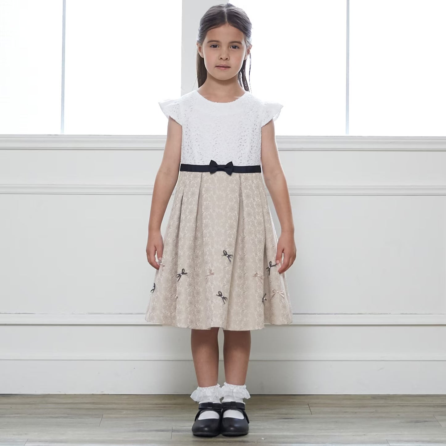 日本童裝 pe#main 禮服兩件套裝 110-130cm 女童款 冬季 OUTERWEAR DRESSES 面試/宴會/表演