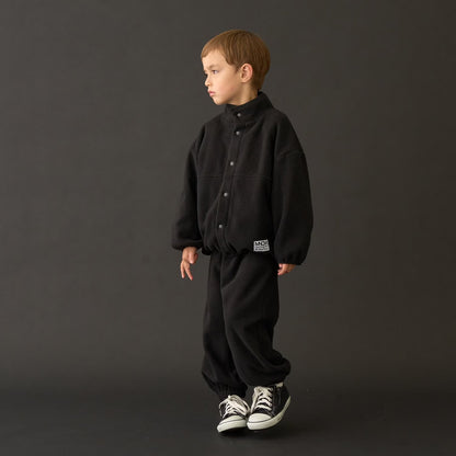 日本童裝 b・R# 抓毛運動兩件套裝 110-150cm 男童款 冬季 OUTERWEAR PANTS