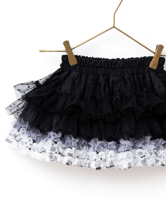 日本童裝 panpantutu 黑色tutu裙 70-140cm 女童款 初生嬰兒 夏季 SKIRTS