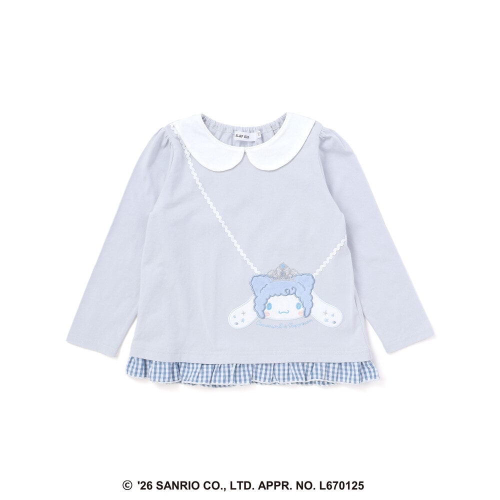 日本童裝 Slap Slip x Sanrio 翻領荷葉邊上衣 80-130cm 女童款 秋季 TOPS 其他品牌童裝