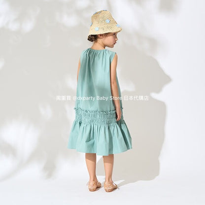 Japanese children's clothing Ly# mine bow vest dress 100-150cm girls summer dresses 