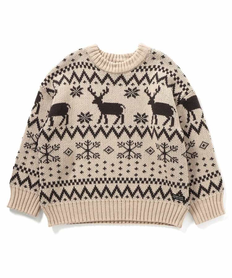 日本童裝 BREEZE 針織冷衫 80-140cm 男童款/女童款 冬季 Tops Christmas 聖誕快樂特輯 聖誕服裝/飾物配件