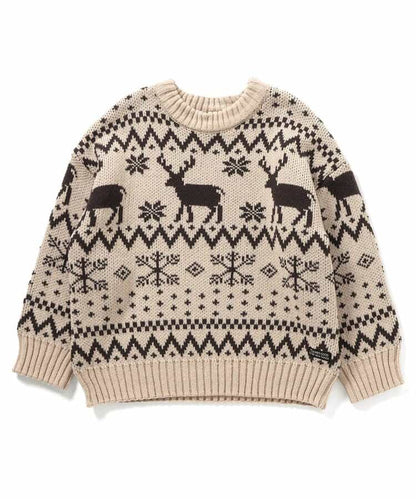 日本童裝 BREEZE 針織冷衫 80-140cm 男童款/女童款 冬季 Tops Christmas 聖誕快樂特輯 聖誕服裝/飾物配件