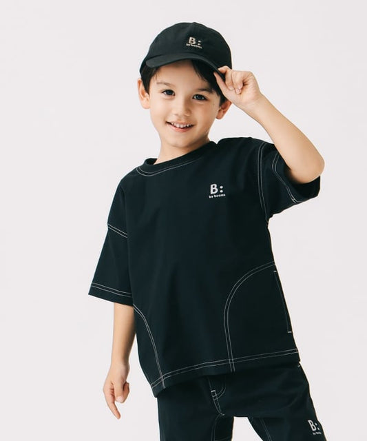 Japanese children's clothing B:MING by BEAMS waterproof series short-sleeved tops 100-150cm boys' summer TOPS 