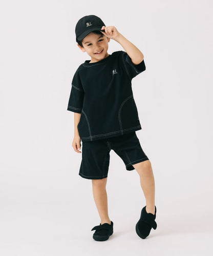 Japanese children's clothing B:MING by BEAMS waterproof series short-sleeved tops 100-150cm boys' summer TOPS 