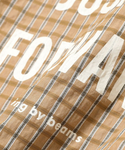 Japanese children's clothing B:MING by BEAMS checkered shirt 100-140cm boys' summer TOPS 