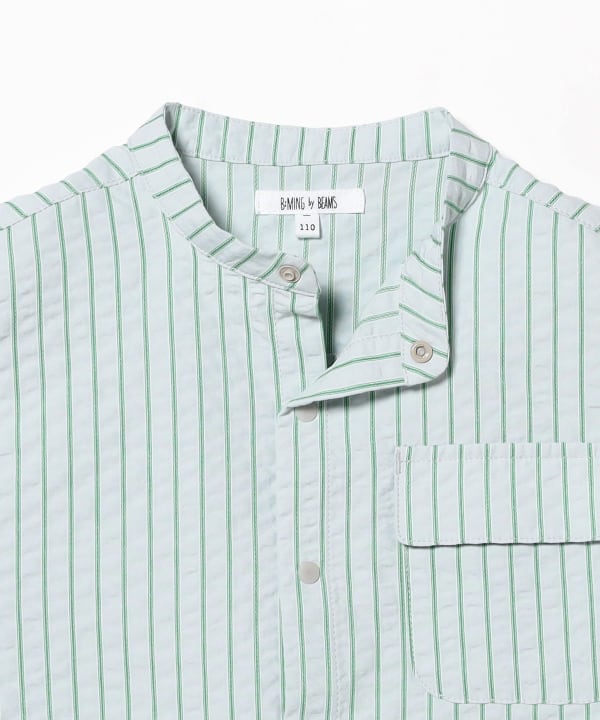 Japanese children's clothing B:MING by BEAMS checkered shirt 100-140cm boys' summer TOPS 
