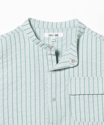 Japanese children's clothing B:MING by BEAMS checkered shirt 100-140cm boys' summer TOPS 