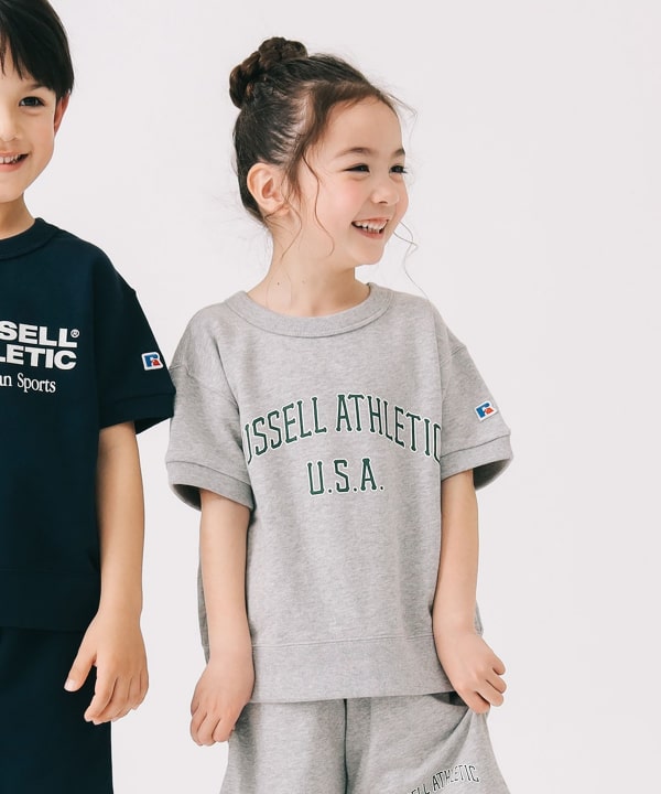 B:MING by BEAMS (Japanese children's clothing) [Special Note] Russell Athletic Short-Sleeve Tops (110-140cm) for Boys and Girls Summer 