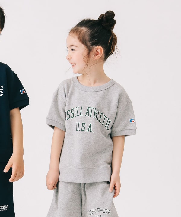 B:MING by BEAMS (Japanese children's clothing) [Special Note] Russell Athletic Short-Sleeve Tops (110-140cm) for Boys and Girls Summer 
