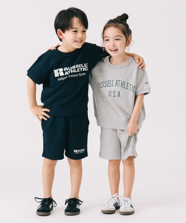 B:MING by BEAMS (Japanese children's clothing) [Special Note] Russell Athletic Short-Sleeve Tops (110-140cm) for Boys and Girls Summer 