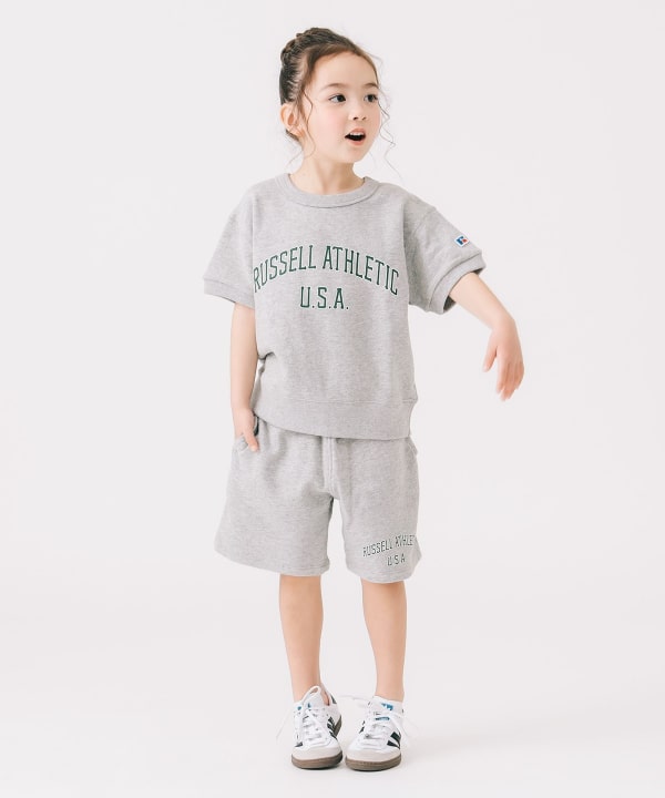 B:MING by BEAMS (Japanese children's clothing) [Special Note] Russell Athletic Short-Sleeve Tops (110-140cm) for Boys and Girls Summer 