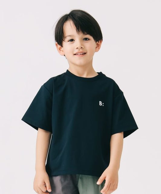 Japanese children's clothing B:MING by BEAMS printed logo top 100-140cm boys' summer TOPS 