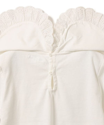 Japanese children's clothing B:MING by BEAMS lotus leaf collar top 100-140cm girls summer TOPS 