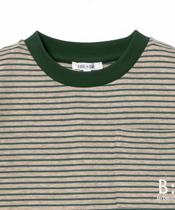 Japanese children's clothing B:MING by BEAMS striped top 100-140cm boys' summer TOPS 