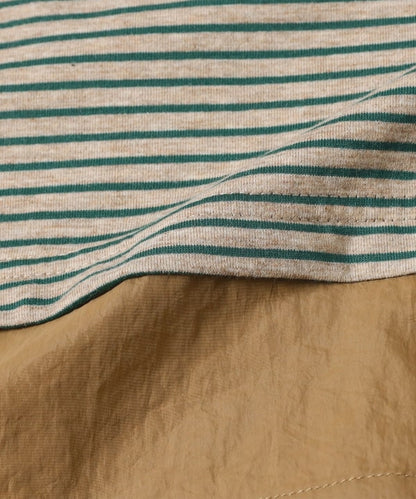 Japanese children's clothing B:MING by BEAMS striped top 100-140cm boys' summer TOPS 