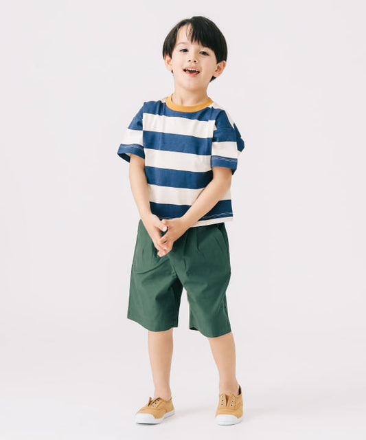 B:MING by BEAMS Japanese children's clothing striped top 100-140cm boys/girls summer TOPS 