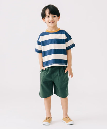 B:MING by BEAMS Japanese children's clothing striped top 100-140cm boys/girls summer TOPS 