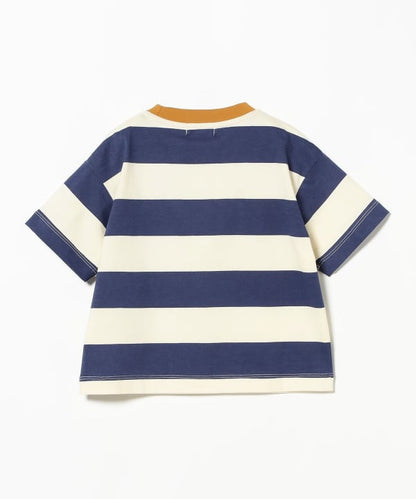 B:MING by BEAMS Japanese children's clothing striped top 100-140cm boys/girls summer TOPS 