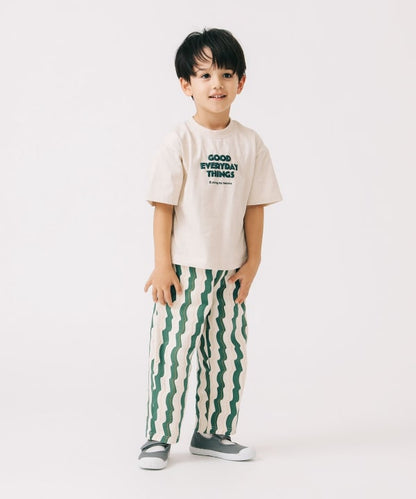 Japanese children's clothing B:MING by BEAMS printed letter top 100-140cm girls summer TOPS 