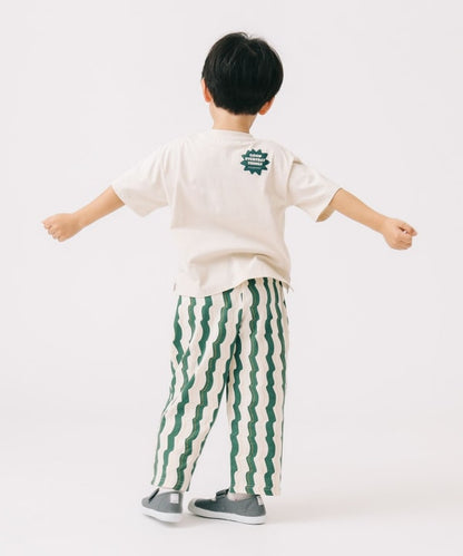Japanese children's clothing B:MING by BEAMS printed letter top 100-140cm girls summer TOPS 