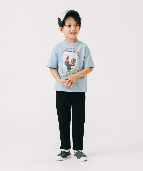 B:MING by BEAMS x Lee 'CAN'T BUST EM' short-sleeved top (110-140cm) for boys and girls (summer) 