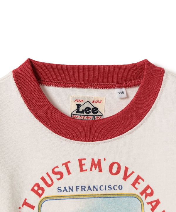 B:MING by BEAMS x Lee 'CAN'T BUST EM' short-sleeved top (110-140cm) for boys and girls (summer) 