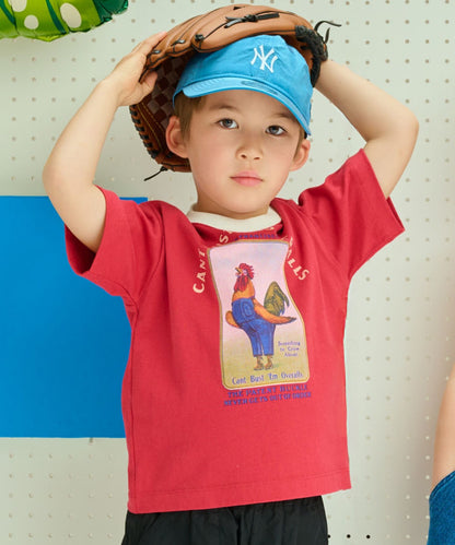 B:MING by BEAMS x Lee 'CAN'T BUST EM' short-sleeved top (110-140cm) for boys and girls (summer) 