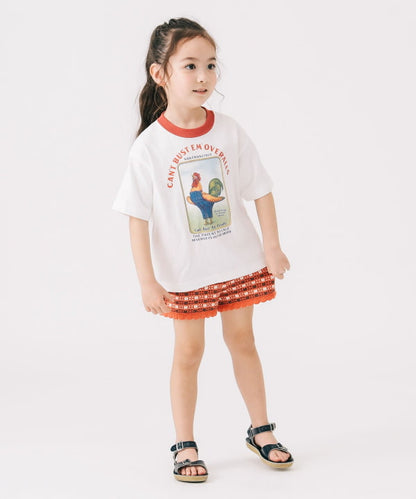 B:MING by BEAMS x Lee 'CAN'T BUST EM' short-sleeved top (110-140cm) for boys and girls (summer) 