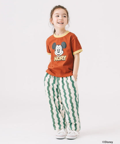 Japanese children's clothing B:MING by BEAMS Disney / MICKEY printed top 90-150cm boys/girls summer TOPS 