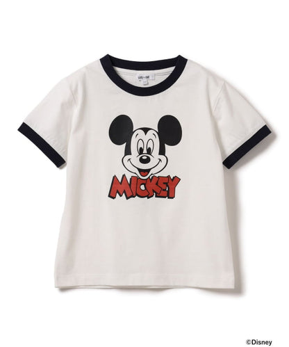 Japanese children's clothing B:MING by BEAMS Disney / MICKEY printed top 90-150cm boys/girls summer TOPS 