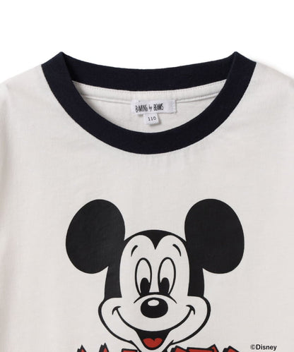 Japanese children's clothing B:MING by BEAMS Disney / MICKEY printed top 90-150cm boys/girls summer TOPS 
