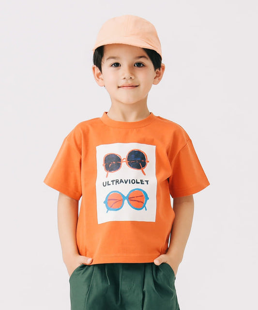 Japanese children's clothing B:MING by BEAMS printed tops 100-140cm boys/girls summer TOPS 