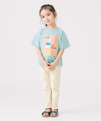 Japanese children's clothing B:MING by BEAMS printed tops 100-140cm boys/girls summer TOPS 