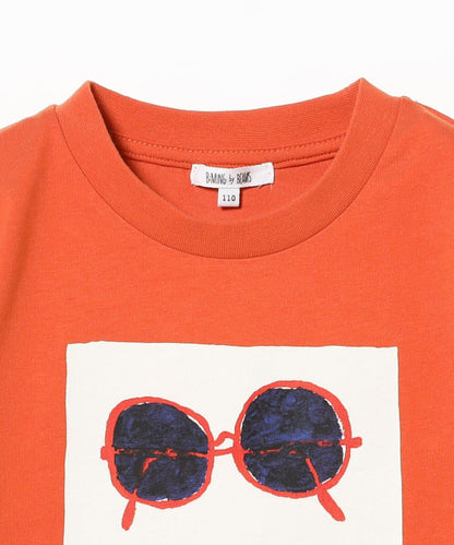 Japanese children's clothing B:MING by BEAMS printed tops 100-140cm boys/girls summer TOPS 
