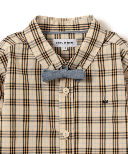 Japanese children's clothing B:MING by BEAMS shirt 100-130cm boys' summer TOPS interview/banquet/performance 
