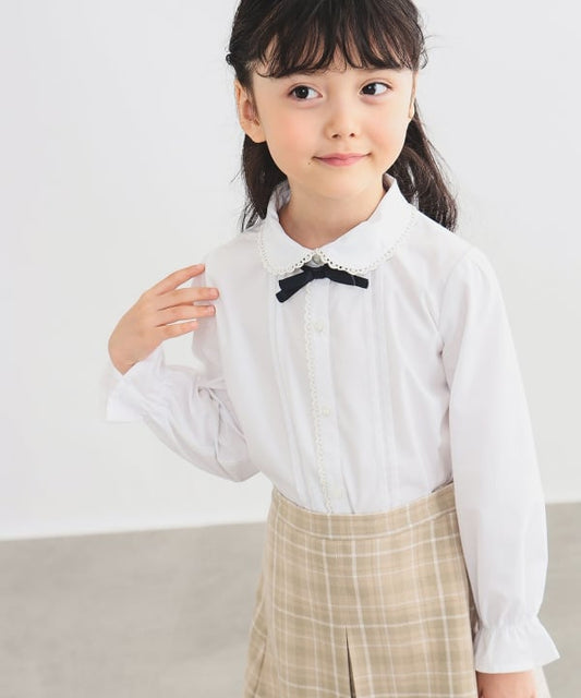 Japanese children's clothing B:MING by BEAMS shirt 100-130cm girls summer dresses for interviews/banquets/performances 