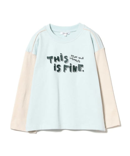 Japanese children's clothing B:MING by BEAMS letter print top 100-140cm boys summer TOPS 