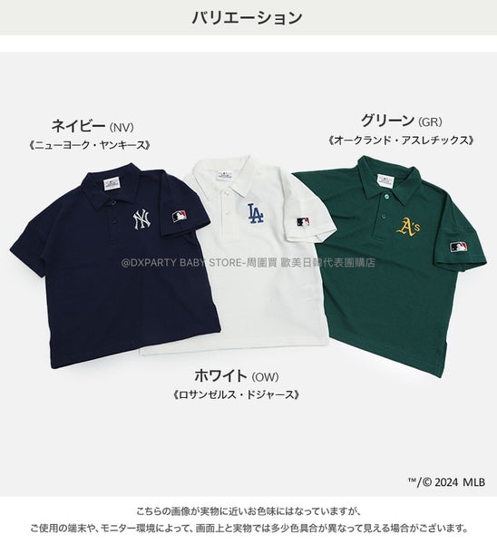 日本童裝 MLB polo短袖上衣 100-150cm 男童款/女童款 夏季 其他品牌童裝 TOPS