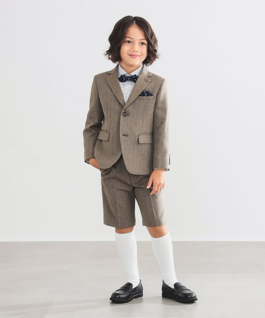Japanese children's clothing B:MING by BEAMS three-piece suit 100-130cm boys' summer outerwear tops pants interviews/banquets/performances 