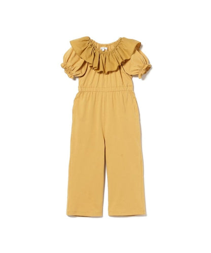 Japanese children's clothing B:MING by BEAMS clown collar one-piece jumpsuit 100-140cm girls summer jumpsuit 
