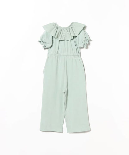 Japanese children's clothing B:MING by BEAMS clown collar one-piece jumpsuit 100-140cm girls summer jumpsuit 